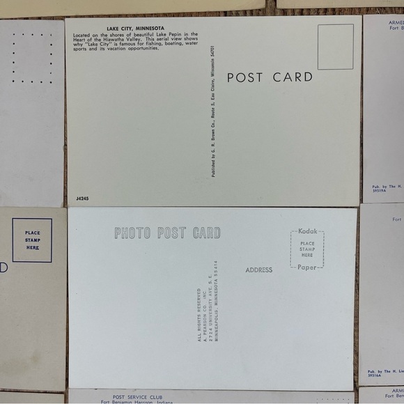 Vintage 70's Postcard Bundle Pack States Montana Indiana Minnesota Wisconsin - Picture 12 of 16